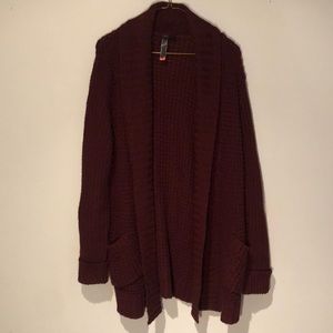 Burgundy Cardigan